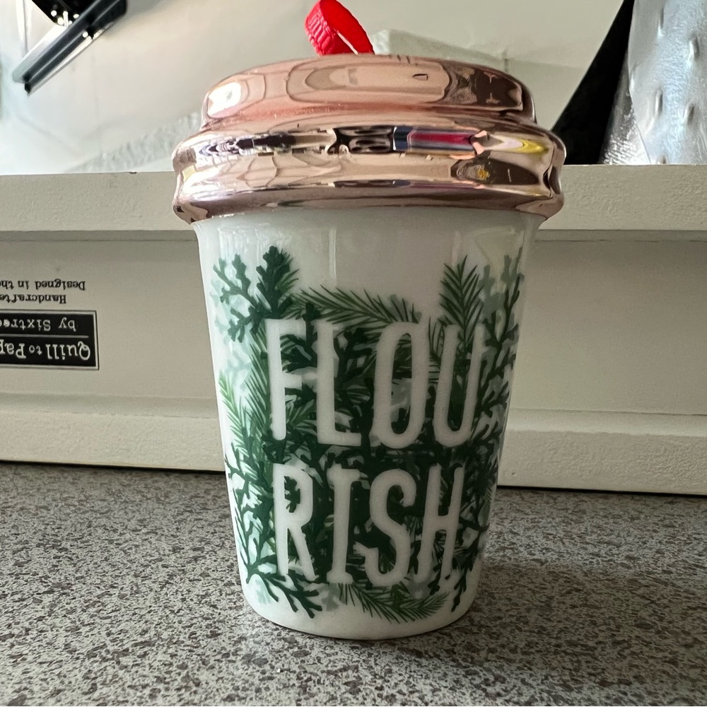 2017 Starbucks Flourish To Go cup ornament